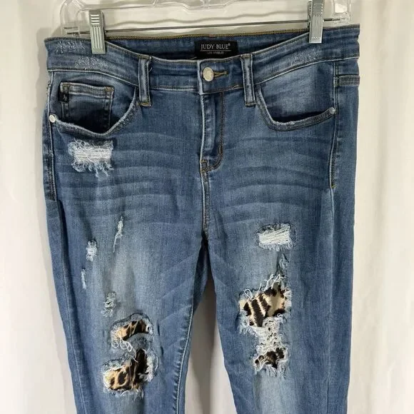 Judy Blue Skinny Fit Jeans Women's 9 29 Medium Wash Blue Denim Cotton Blend - Picture 2 of 13